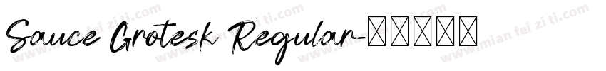 Sauce Grotesk Regular字体转换